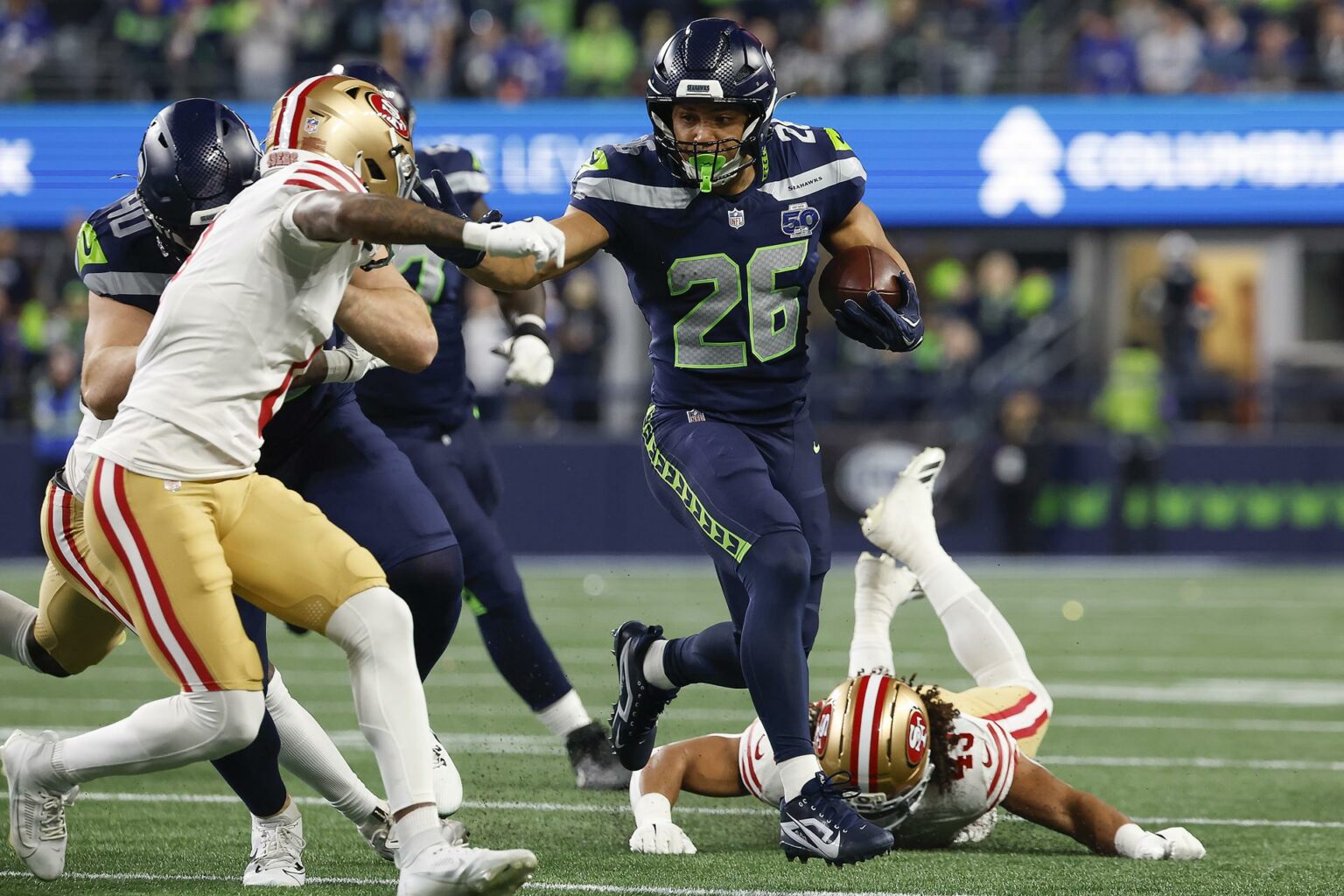 Zach Charbonnet, de Seahawks, se pierde la final de la NFC por rotura de ligamento