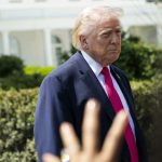 US President Trump departs the White House